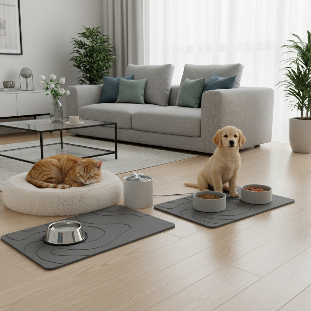 Lot De 2 Tapis Diatomite Pour Animaux 2