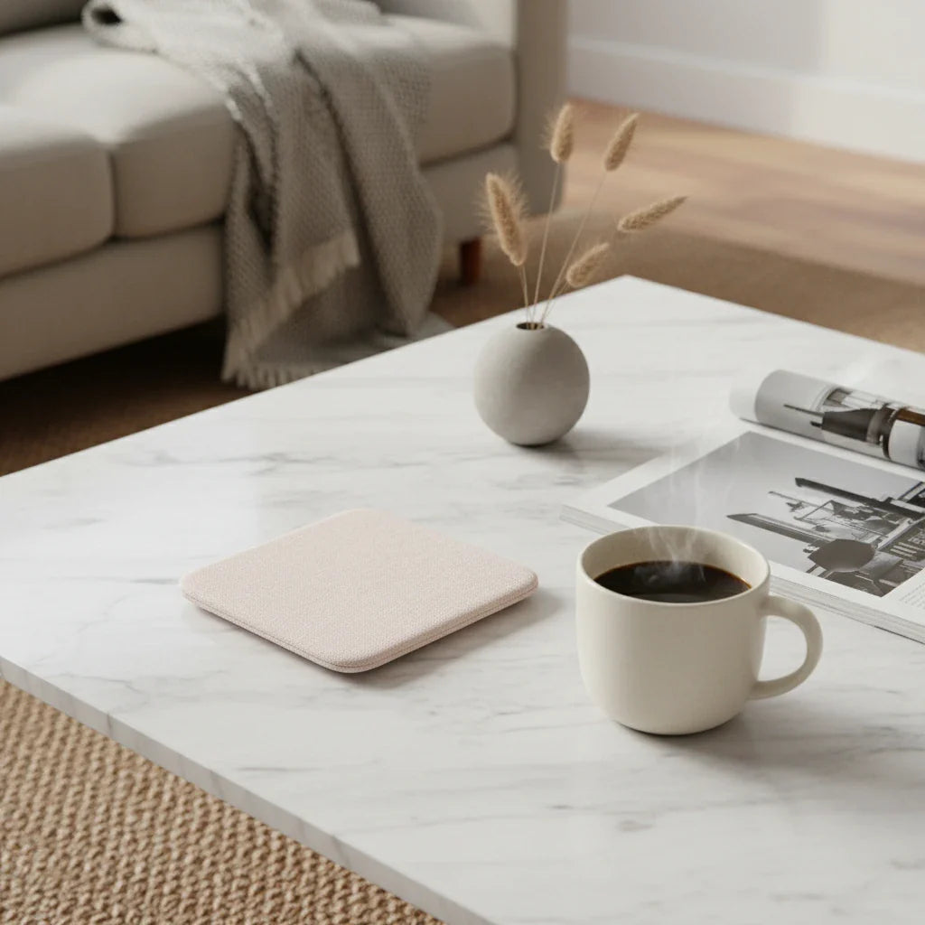 Dessous De Verre En Diatomite Rose 4