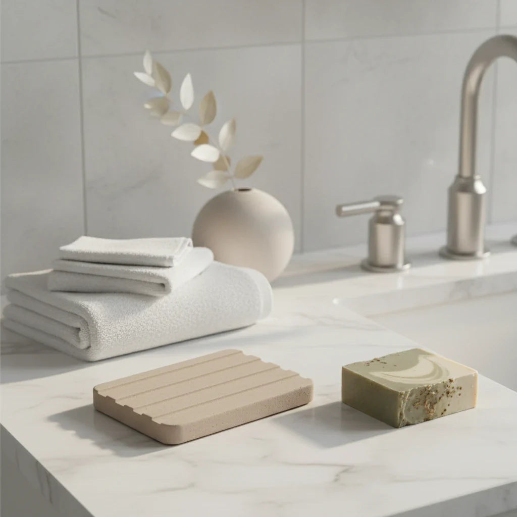 Porte Savon Marron 2