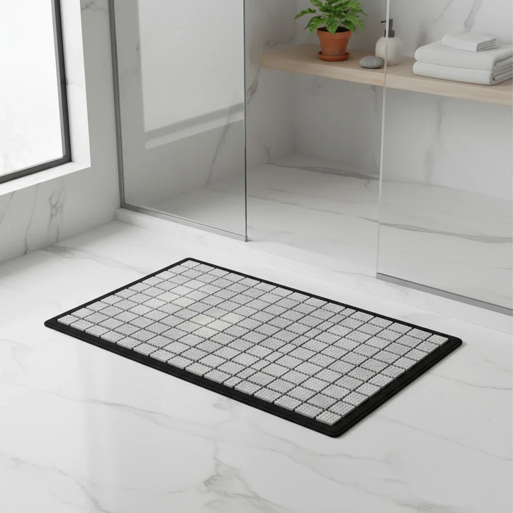 Tapis De Bain Carreaux 7